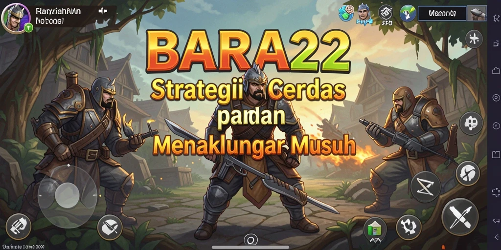 Tampilan strategis pertempuran dalam BARA22 yang mendebarkan.