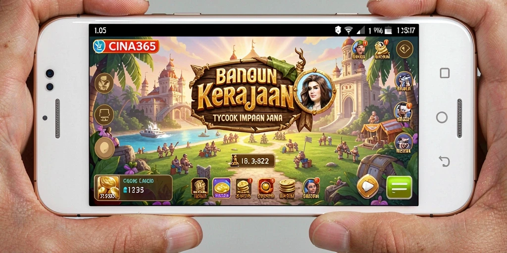 Tampilan gameplay CINA365 yang seru dan interaktif dalam dunia Tycoon.