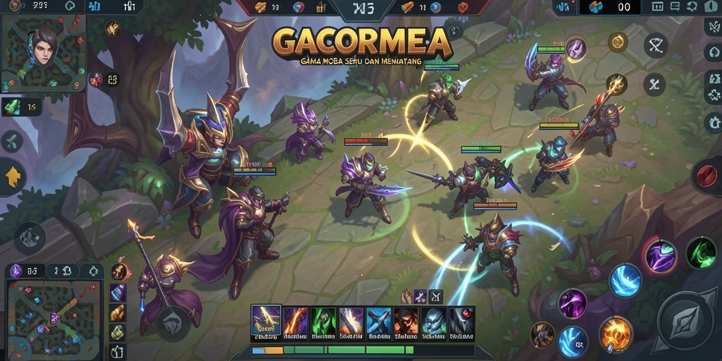 Tampilan seru dalam pertempuran di GACORMEGA.