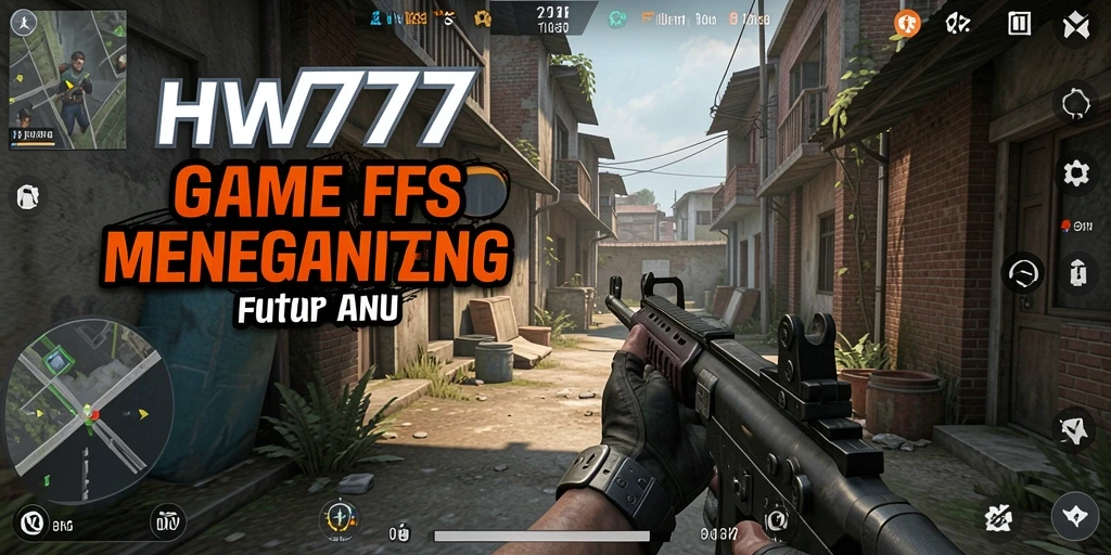 Tampilan aksi mendebarkan dari gameplay FPS di HW777.