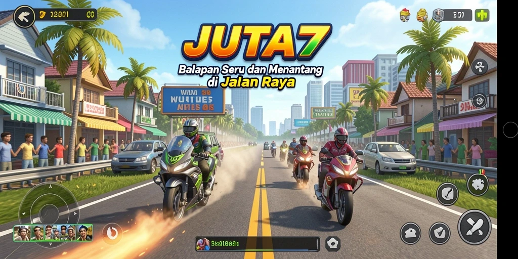 Gameplay seru mobil balap di JUTA7, penuhi adrenalinmu!