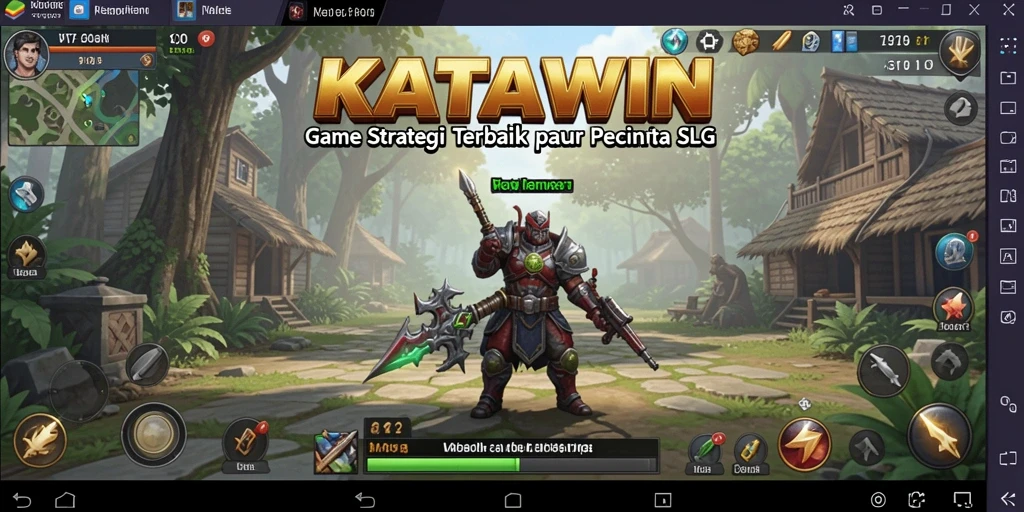 Tampilan gameplay menarik dan strategi mendalam dalam KATAWIN.