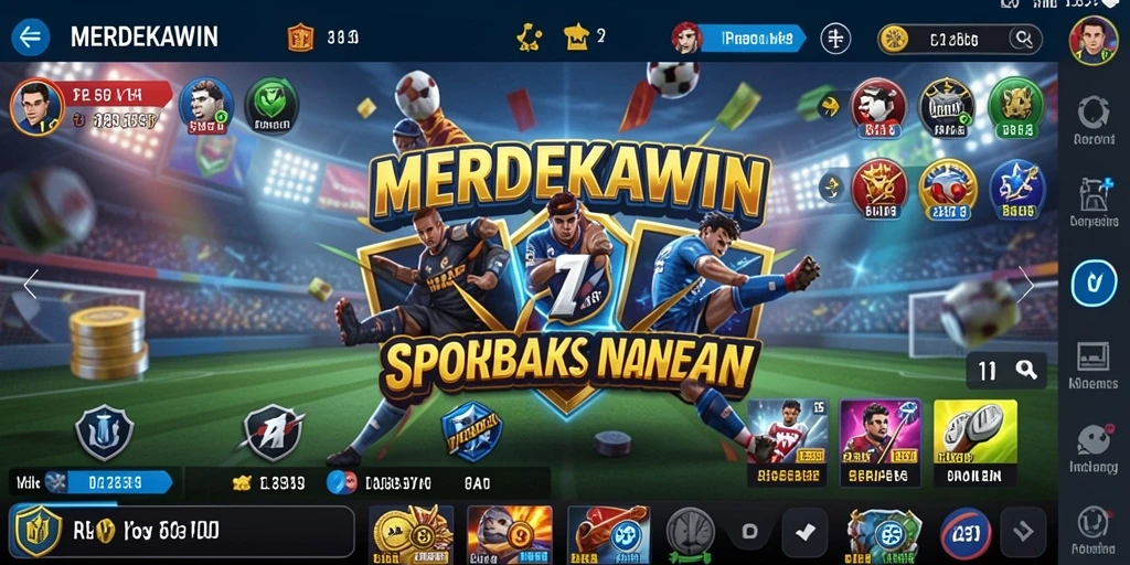 Tampilan utama gameplay Sportsbook MERDEKAWIN yang menarik dan interaktif.