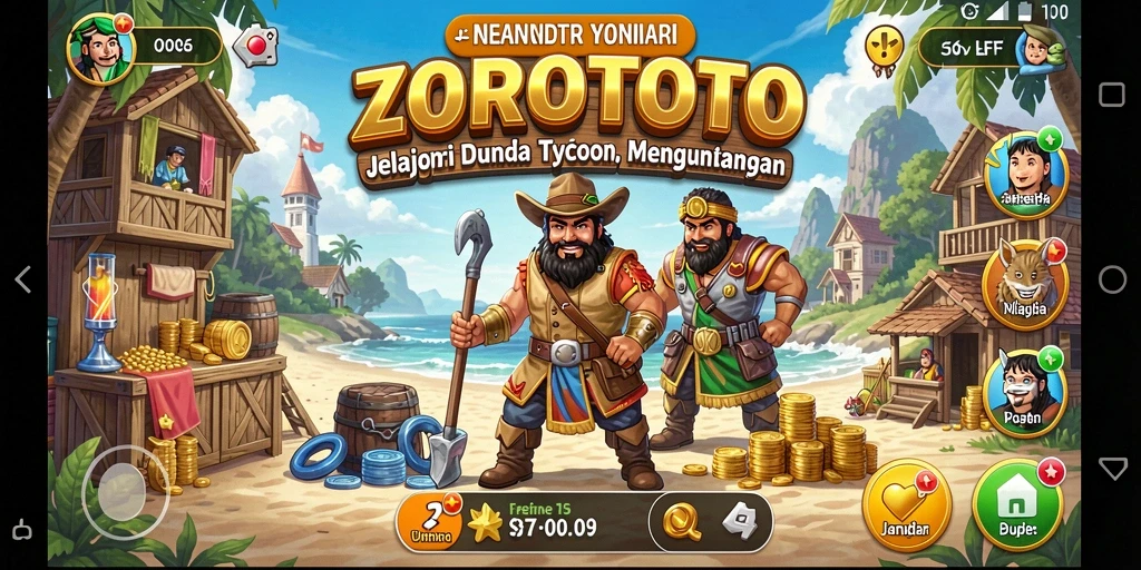 Tampilan menarik dari gameplay ZOROTOTO yang penuh tantangan.