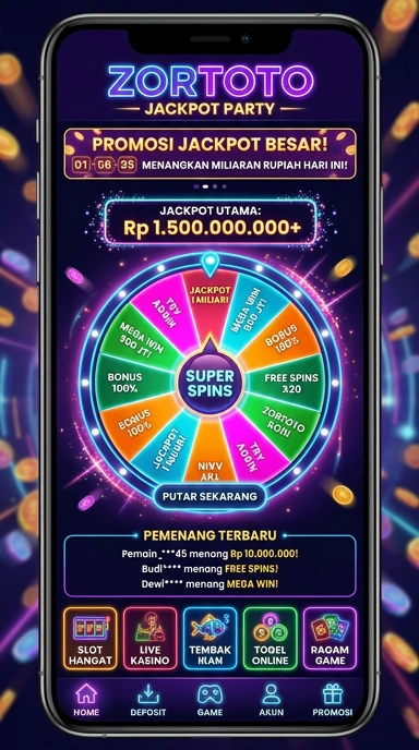 Tampilan antarmuka Zortoto yang menarik dan mudah digunakan.